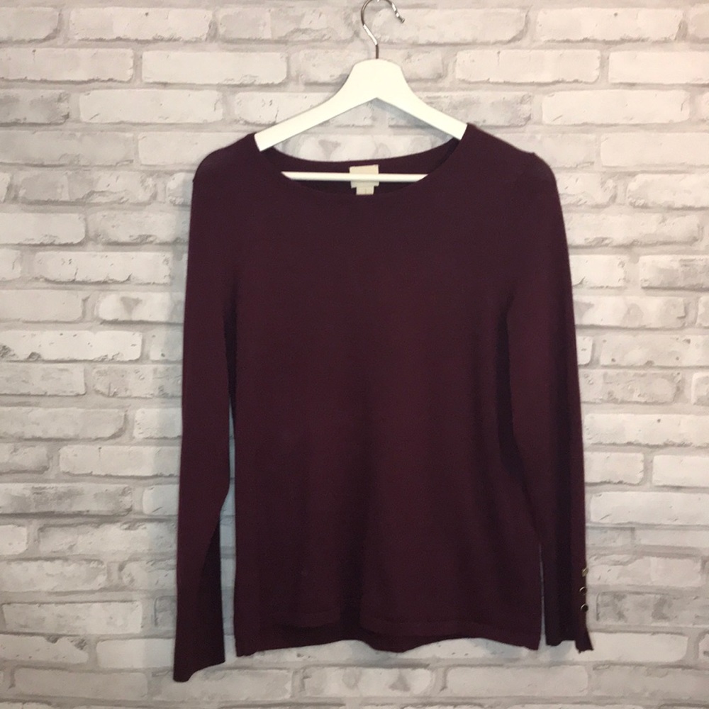 Chico’s purple sweater size 1 (M/8)